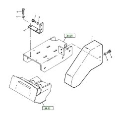 Covering Assembly for Bomag BP 10/36