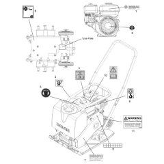 Decals for Bomag BPS1845