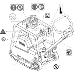 Labels for Wacker BPU3750ATS