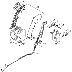 Control Handle for Stihl BR500