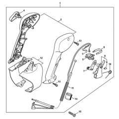 Control Handle for Stihl BR 550