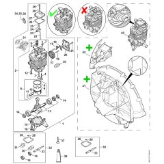 Engine for Stihl BR 600