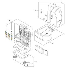 Backplate Assembly for Stihl BRA 600