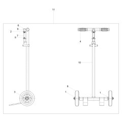 Trolley Assembly for Wacker BS70-2