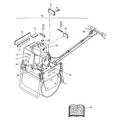 Decal Assembly for Bomag BW 75 E