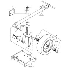 Bomag BW 75 E Wheel Assembly
