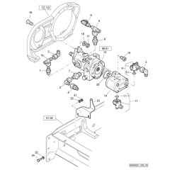 Pump Mounting for Bomag Roller