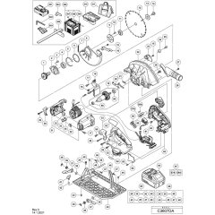 Main Assembly for Hikoki C3607DA