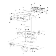 Terminal Box Assembly for Husqvarna