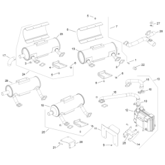 Exhaust for Kohler CH730LP