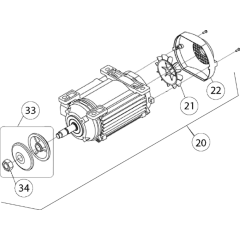 Motor Assembly for CM42 Saw