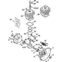 Crankcase & Cylinder Assembly