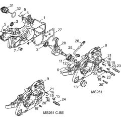Crankshaft Assembly for MS261
