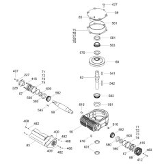 Gearbox Assembly for Wacker Trowel