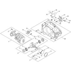 Cylinder, Crankcase, Piston