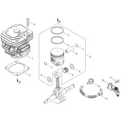 Cylinder & Piston for ECHO CS-4310SX