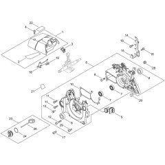 Crankcase for ECHO CS-590