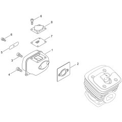 Muffler for ECHO CS-621SX