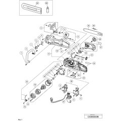 Main Assembly for Hikoki CS3630DB