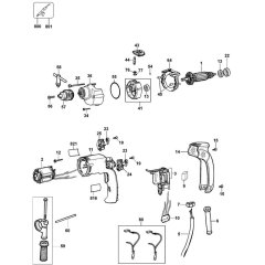 Main Assembly for DeWalt Drill