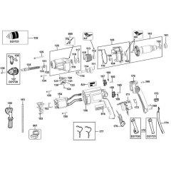 Main Assembly for DeWalt Drill