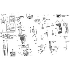 DeWalt D25414K Main Assembly