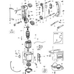 DeWalt D25701K Main Assembly