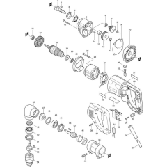 Makita DA4000LR Drill Assembly