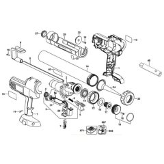 DeWalt DC542 Caulk Gun Assembly