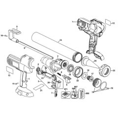 DeWalt DC547 Caulk Gun Assembly