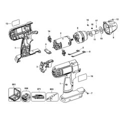 DeWalt DC810 Type 1 Assembly