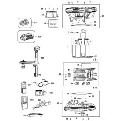 Main Assembly for DeWalt DCE079D1R