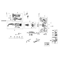 Main Assembly for DeWalt DCG405