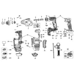 Main Assembly for DeWalt DCH323