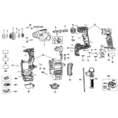 Main Assembly for DeWalt DCH333