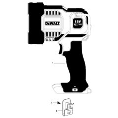 DeWalt DCL043 Spotlight Assembly