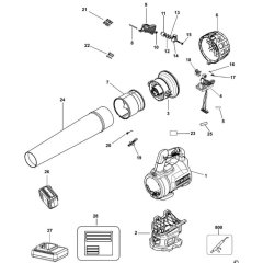 Main Assembly for DeWalt DCM562