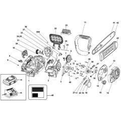Main Assembly for DeWalt DCM565