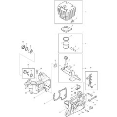 Cylinder & Crankshaft for Makita