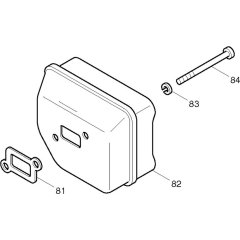 Muffler Assembly for Makita DCS330S-35