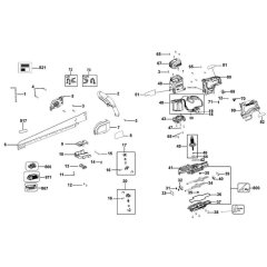 Main Assembly for DeWalt DCS398
