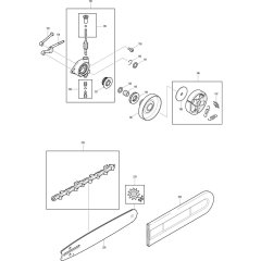 Clutch, Chain & Bar Assembly