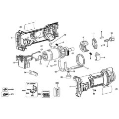 Main Assembly for DeWalt DCS551