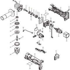 Makita DDA351Z Assembly