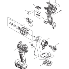 Makita DDF083Z Main Assembly
