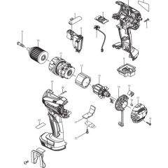 Makita DDF456RFE Assembly
