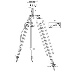 DeWalt DE0733 Tripod Assembly