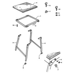 DeWalt DE1000 Leg Stand Assembly