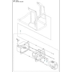 Battery Box for Husqvarna DE110iH