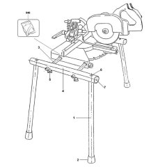 DeWalt DE3493 Leg Stand Assembly